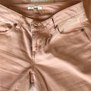 CAbi denim skinny blush pink
